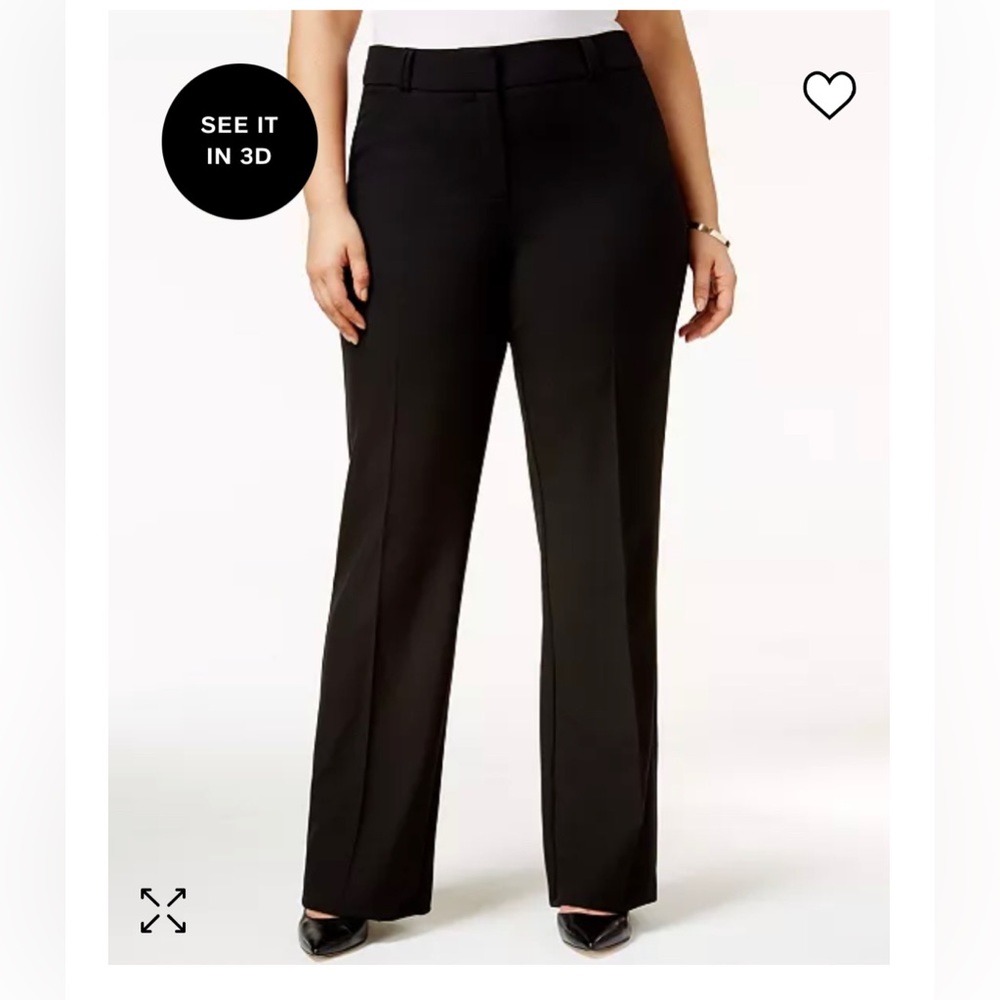 Alfani Plus Size Curvy Bootcut Tummy-Control Pant sz 20W
